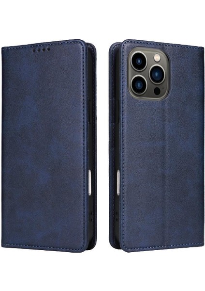 IPhone 13 Pro Flip Case Darbeye Pu Deri Kart Yuvası ile Uyumlu (Yurt Dışından)