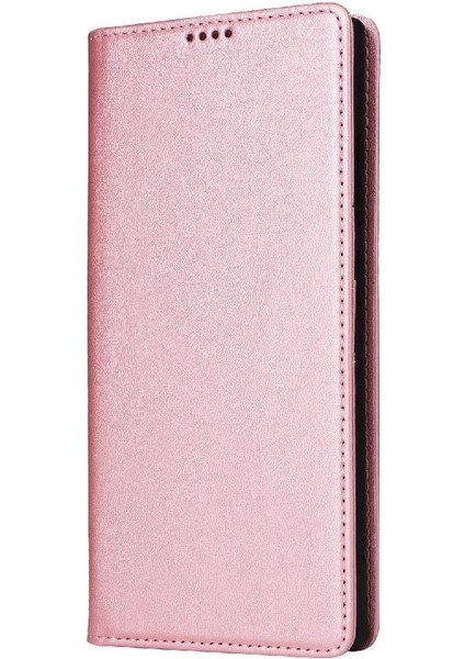IPhone 13 Pro Max Flip Case Kart Yuvası ile Uyumlu Saf Renk Pu Rfıd (Yurt Dışından)