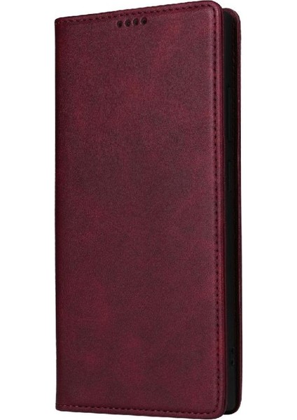 IPhone 16 Pro Max Flip Case Pu Deri Kart Yuvası ile Uyumlu Rfıd Saf (Yurt Dışından)