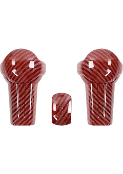 Karbon Fiber Kırmızı Vites Topuzu Kapağı Takımı Trimi (Yurt Dışından) fiyatları