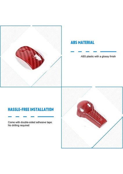 Karbon Fiber Kırmızı Vites Topuzu Kapağı Takımı Trimi (Yurt Dışından) fırsatları