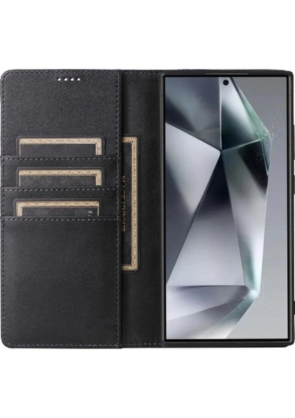 IPhone 13 Pro Max Flip Case Kart Yuvası ile Uyumlu Saf Renk Pu Rfıd (Yurt Dışından)