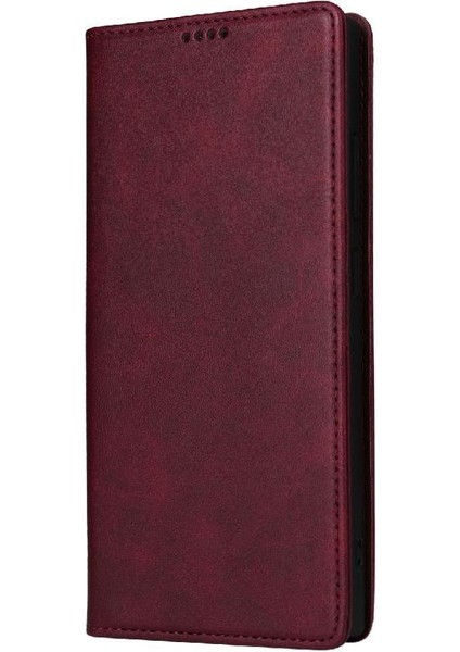 IPhone 13 Pro Max Flip Case Kart Yuvası ile Uyumlu Saf Renk Pu Rfıd (Yurt Dışından)