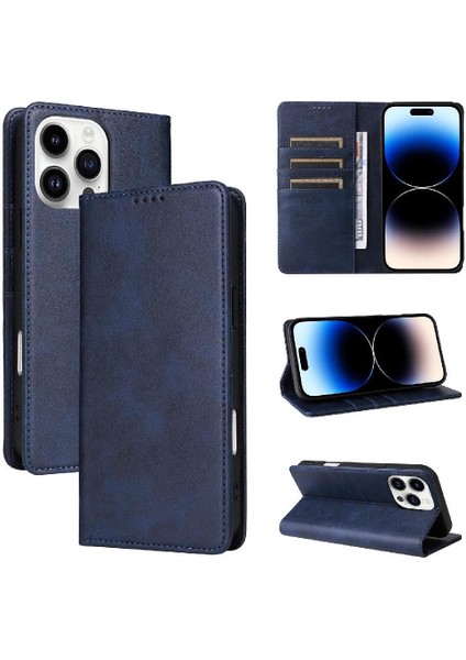 IPhone 14 Pro Flip Case Darbeye Dayanıklı Rfıd Engelleme Kart Yuvası ile Uyumlu (Yurt Dışından) indirimleri