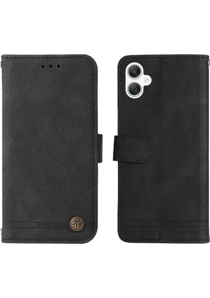 Samsung Galaxy A06 Cüzdan Kısa Kayış Kart Yuvası Sahipleri Flip Case Uzun (Yurt Dışından)