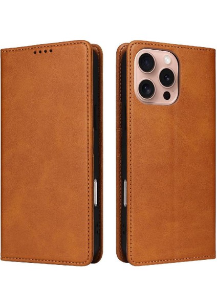 IPhone 16 Pro Flip Case Darbeye Dayanıklı Rfıd Engelleme Saf Kart ile Uyumlu (Yurt Dışından) modelleri