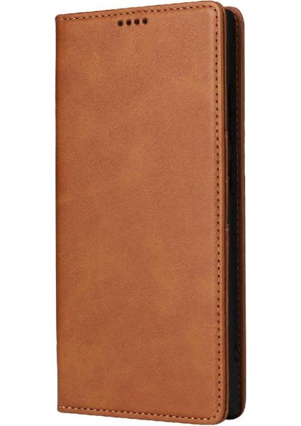 IPhone 16 Pro Max Flip Case Pu Deri Kart Yuvası ile Uyumlu Rfıd Saf (Yurt Dışından)