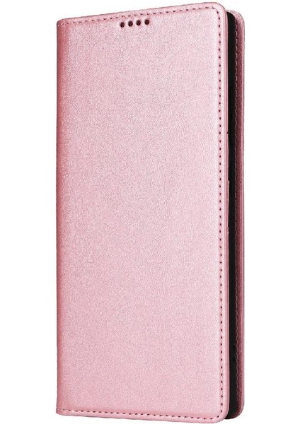 IPhone 16 Pro Max Flip Case Pu Deri Kart Yuvası ile Uyumlu Rfıd Saf (Yurt Dışından)