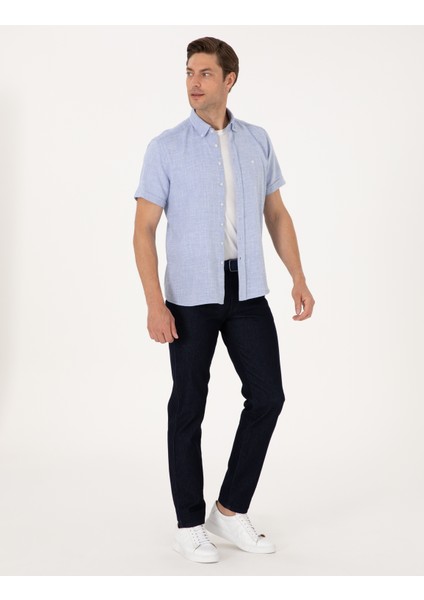 Erkek Koyu Lacivert Straight Fit Jean Pantolon 50308876-VR100 modelleri