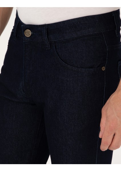 Erkek Koyu Lacivert Straight Fit Jean Pantolon 50308876-VR100 indirimleri