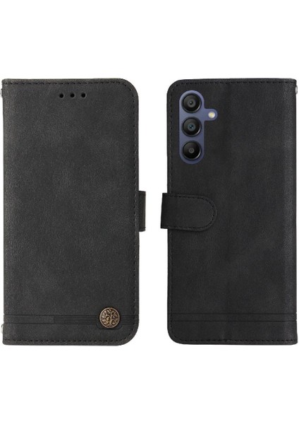 Samsung Galaxy A16 Uzun Kayış Darbeye Dayanıklı Cüzdan Kısa Kayış Flip Case (Yurt Dışından)