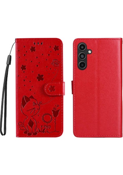 Samsung Galaxy A15 4g/5g Slim Fit Premium Pu Deri Kapak Flip Case (Yurt Dışından)