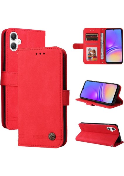 Samsung Galaxy A06 Cüzdan Kısa Kayış Kart Yuvası Sahipleri Flip Case Uzun (Yurt Dışından)