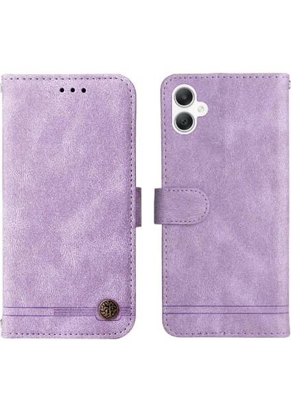 Samsung Galaxy A06 Cüzdan Kısa Kayış Kart Yuvası Sahipleri Flip Case Uzun (Yurt Dışından)