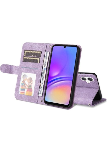 Samsung Galaxy A06 Cüzdan Kısa Kayış Kart Yuvası Sahipleri Flip Case Uzun (Yurt Dışından)