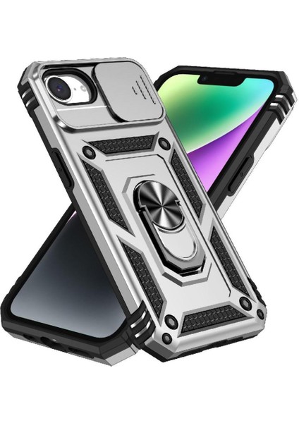 IPhone 16E Manyetik Halka Hodler Kılıf Standı Araba Mıknatıs (Yurt Dışından)