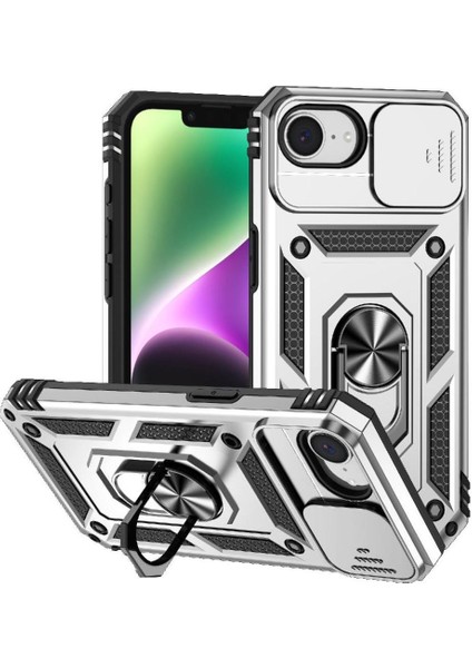 IPhone 16E Manyetik Halka Hodler Kılıf Standı Araba Mıknatıs (Yurt Dışından)