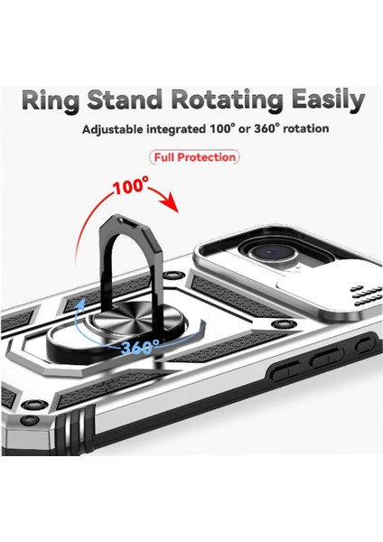 IPhone 16E Manyetik Halka Hodler Kılıf Standı Araba Mıknatıs (Yurt Dışından)