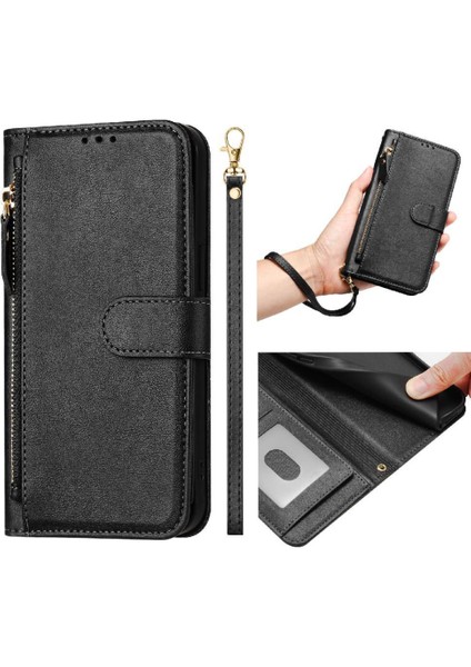 Samsung Galaxy A06 5g Kart Tutucu Pu Deri Manyetik Flip Case (Yurt Dışından)