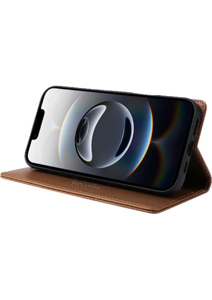 IPhone 16E Rfıd Engelleme Cüzdan Darbeye Kapak Kapak Flip Case (Yurt Dışından)