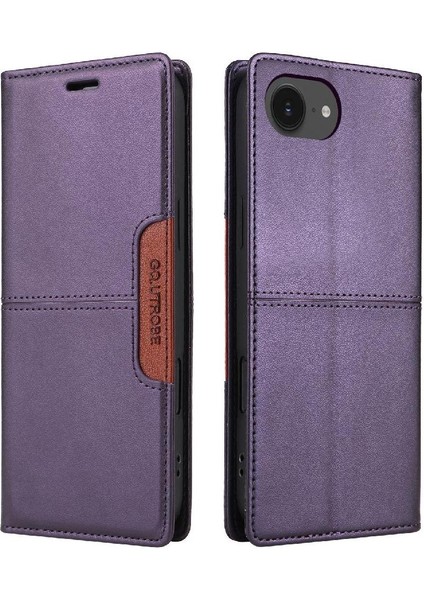 IPhone 16E Rfıd Engelleme Cüzdan Darbeye Kapak Kapak Flip Case (Yurt Dışından)