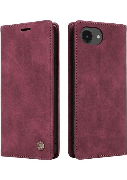 IPhone 16E Basit Iş Deri Çanta Darbeye Cüzdan Flip Case (Yurt Dışından)
