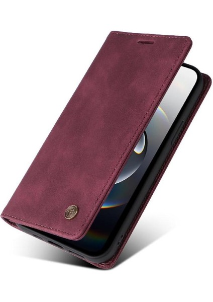 IPhone 16E Basit Iş Deri Çanta Darbeye Cüzdan Flip Case (Yurt Dışından)