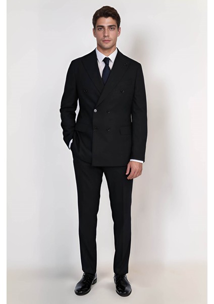 Çizgili Kruvaze Takım Elbise Lacivert fiyatları