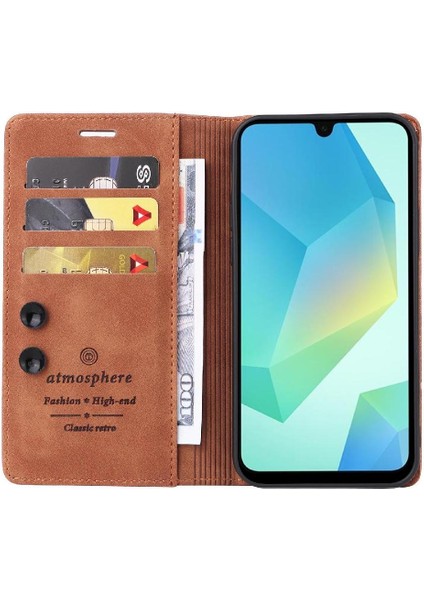 Samsung Galaxy A16 Cüzdan Flip Kapak Flip Case Basit Iş Deri (Yurt Dışından) indirimleri