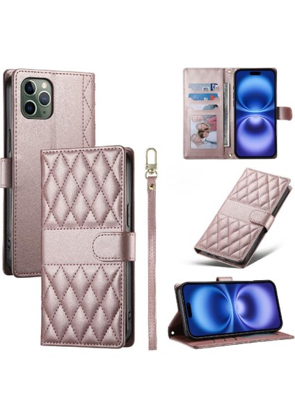 IPhone 11 Pro Max Kılıf Çift Sapanlar Cüzdan Darbeye Dayanıklı Kılıf ile Uyumlu (Yurt Dışından)