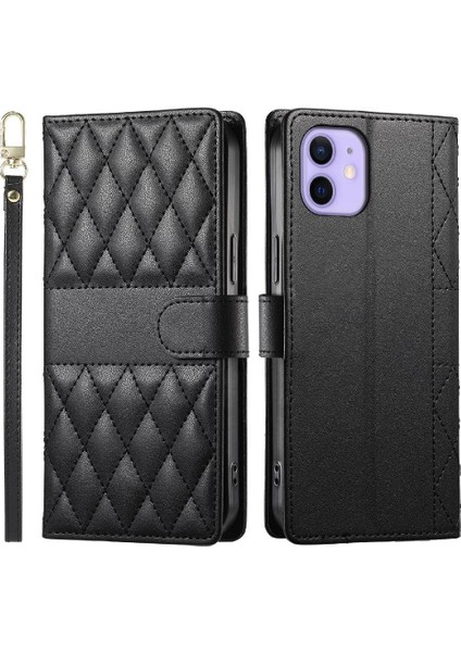 IPhone 12 Mini Kılıf Cüzdan ile Uyumlu Zarif Deri Çanta Darbeye (Yurt Dışından)