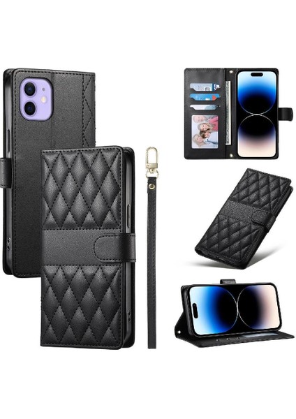 IPhone 12 Mini Kılıf Cüzdan ile Uyumlu Zarif Deri Çanta Darbeye (Yurt Dışından)