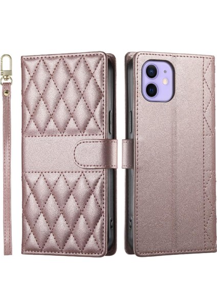 IPhone 12 Mini Kılıf Cüzdan ile Uyumlu Zarif Deri Çanta Darbeye (Yurt Dışından)