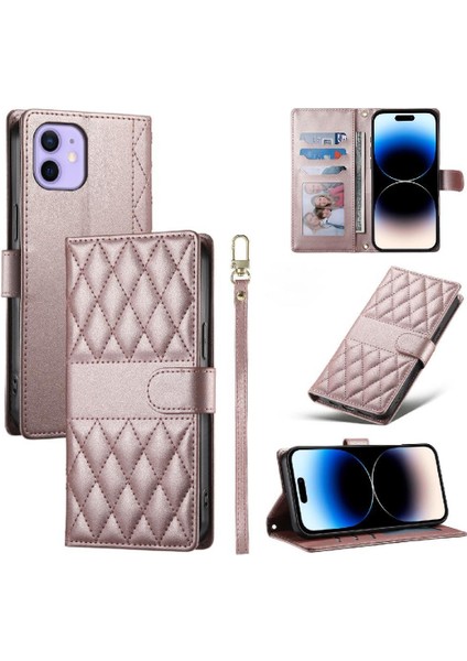 IPhone 12 Mini Kılıf Cüzdan ile Uyumlu Zarif Deri Çanta Darbeye (Yurt Dışından)