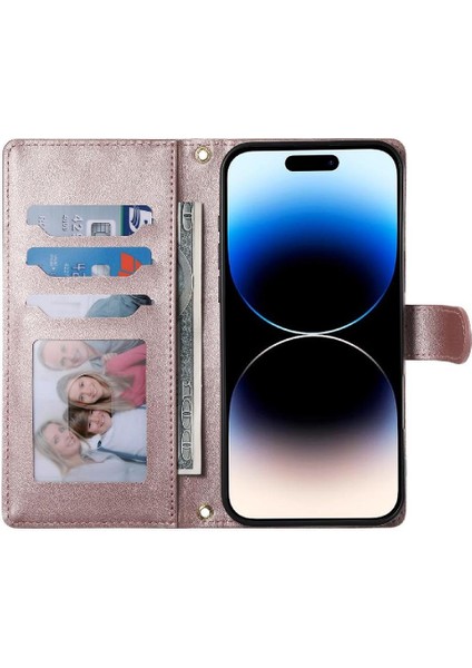 IPhone 12 Mini Kılıf Cüzdan ile Uyumlu Zarif Deri Çanta Darbeye (Yurt Dışından)