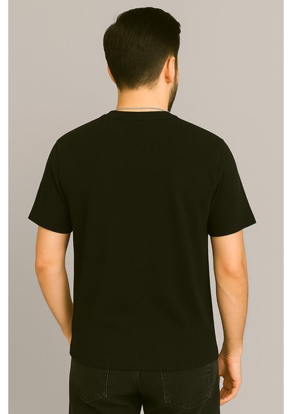 Erkek Tshirt Kolyeli-Cepli Gofre Likralı Kumaş (Dar Kalıp) modelleri
