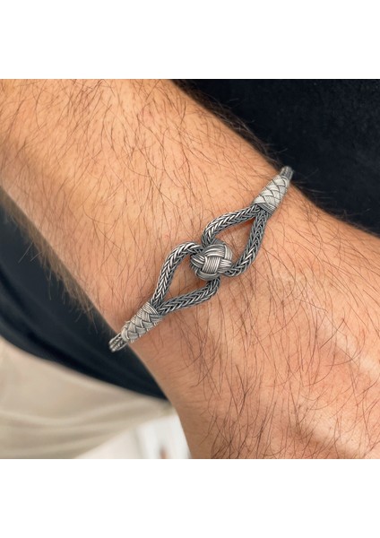 925 Ayar Gümüş Kazaz Erkek Bileklik fiyatları