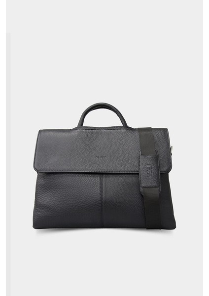 Hakiki Deri Siyah Laptop & Evrak Çantası (320)