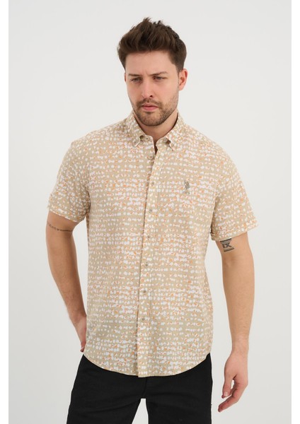 U.s Polo Erkek Kısa Kollu Desenli Gömlek (1361998) indirimleri