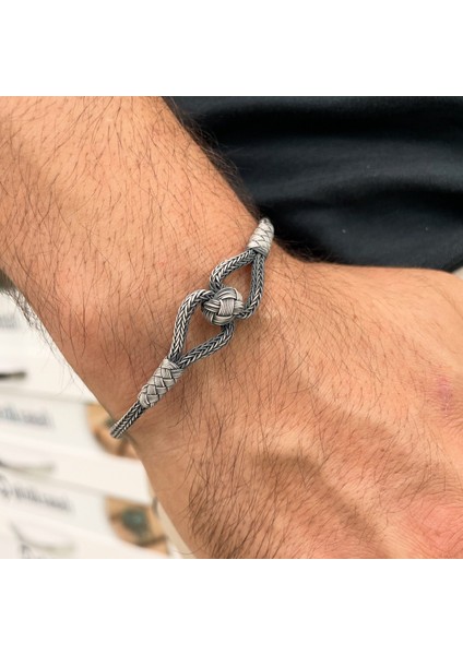 925 Ayar Gümüş Kazaz Erkek Bileklik indirimleri