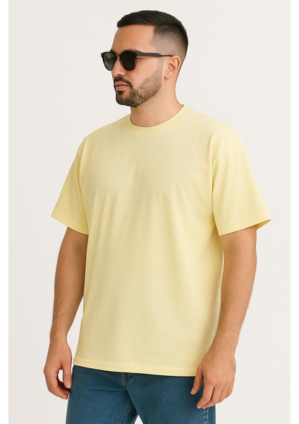 Erkek Oversize Tshirt (Bol Kalıp) Premium Kalite Düz Model fırsatları