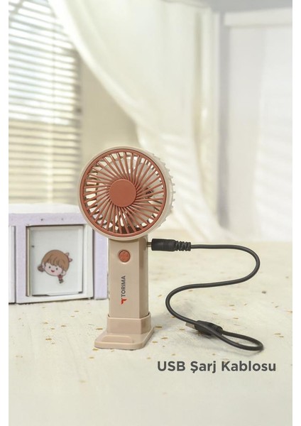 F-27 Pembe Taşınabilir Şarj Edilebilir Mini El Fanı ve Masa Fanı Soğutucu Pervane fırsatları