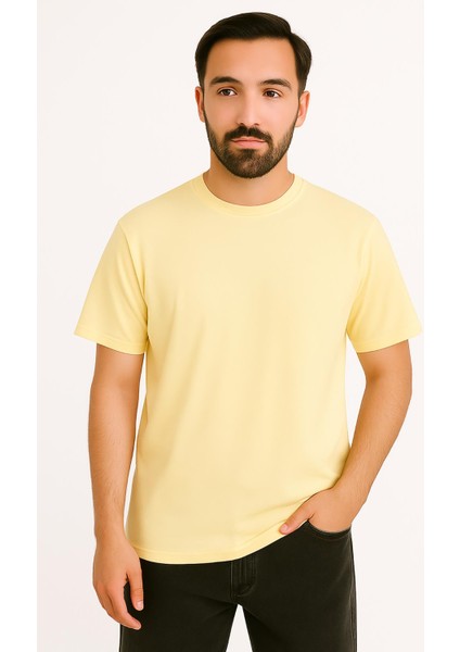 Erkek Tshirt Slim Fit (Dar Kalıp) Premium Kalite Düz Model