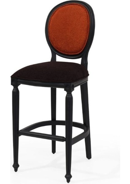 Madalyon Ahşap Bar Sandalyesi