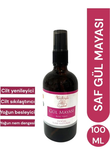 Gül Mayası 100 ml Cilt Sıkılaştırıcı Yüz Bakım Ürünü Doğal Gül İçeriğiyle
