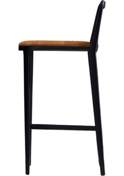 Martha Hazeranlı Ahşap Bar Sandalyesi