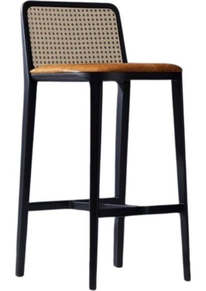 Martha Hazeranlı Ahşap Bar Sandalyesi