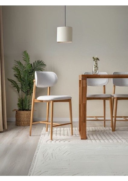 Polo Bohem Ahşap Bar Sandalyesi