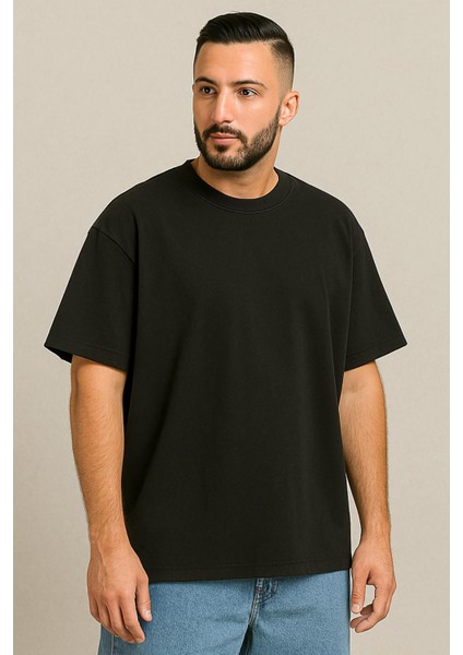 Erkek Oversize Tshirt (Bol Kalıp) Premium Kalite Düz Model fırsatları