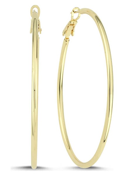 5,5 cm Halka Gold Küpe
